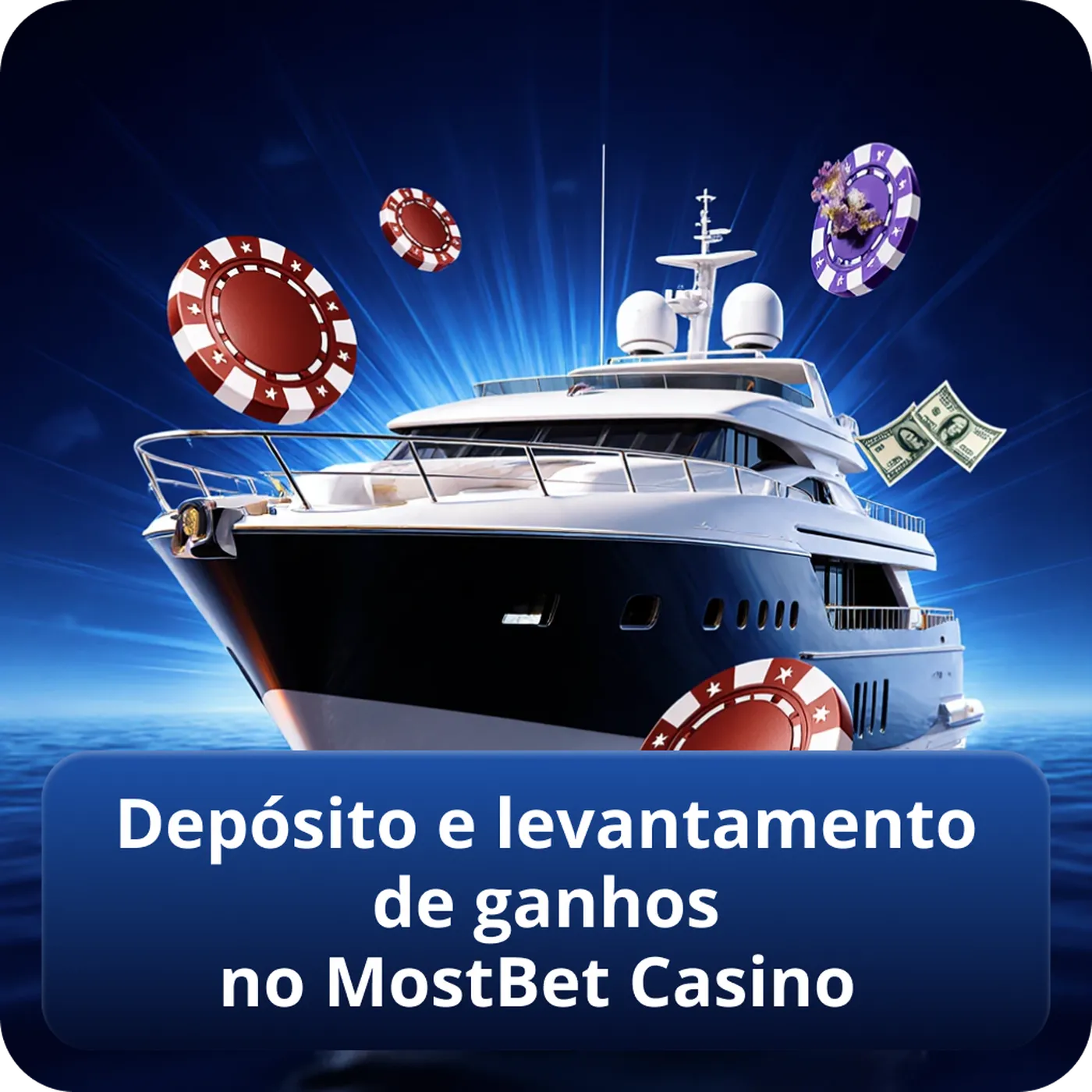 Depósito e levantamento de ganhos no MostBet Casino